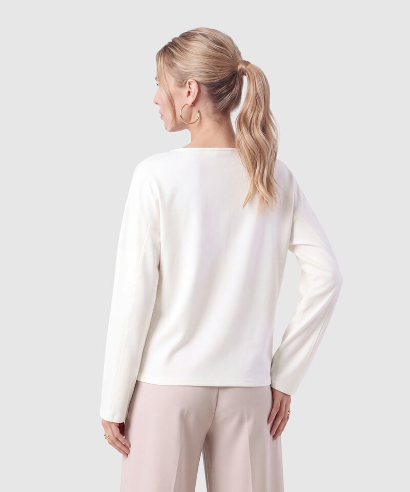 Camiseta Manga Larga Holgada Para Mujer