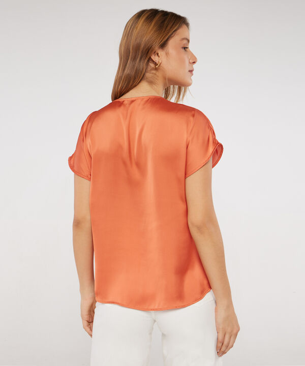 Blusa Manga Corta Rodada