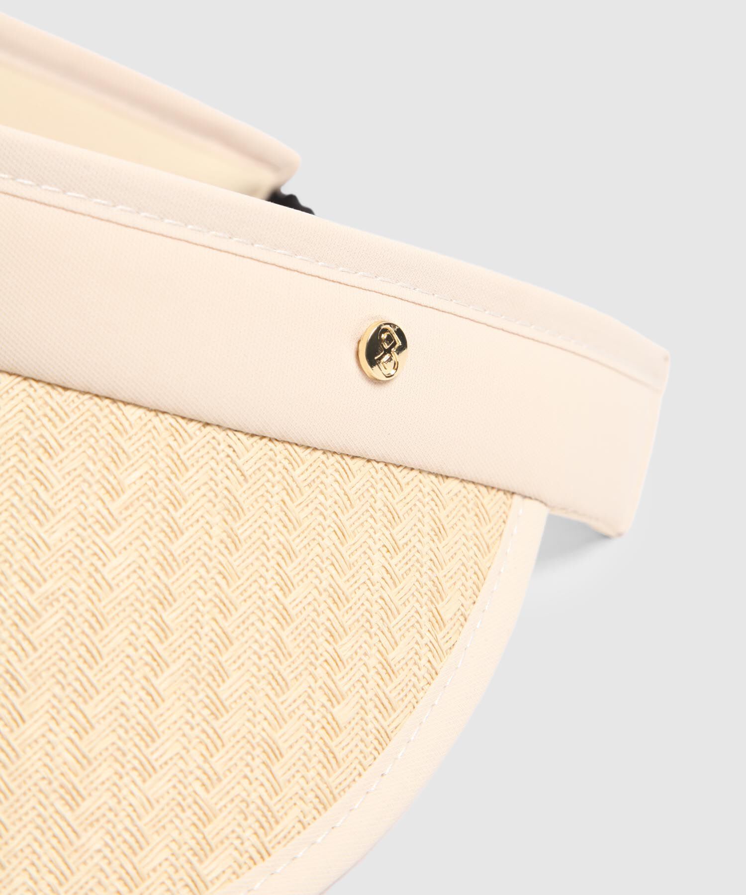 Visera Ala Curva Tejido Trenzado Sol Para Mujer