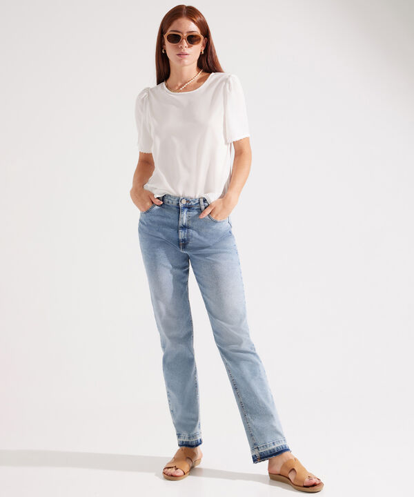 Blusa con Escote Redondo