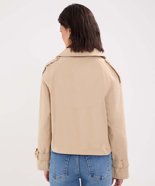 Chaqueta Trench Cruzada