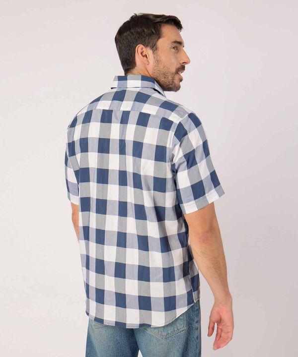 Camisa A Cuadros Manga Corta 