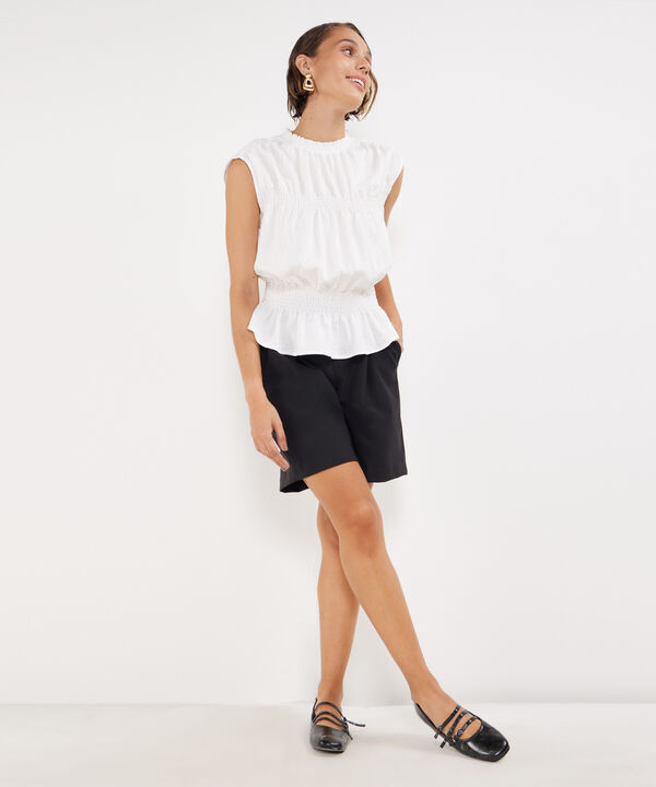 Blusa Manga Sisa Con Encauchado image number null