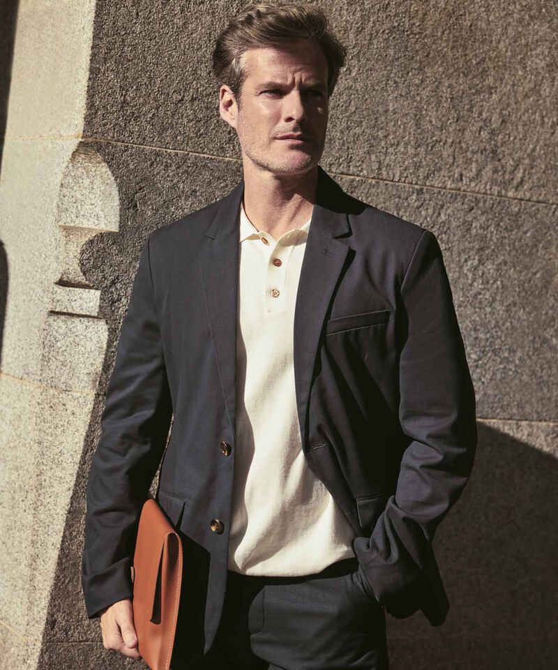 Polo De Punto Manga Corta Estilo Cl&aacute;sico Para Hombre