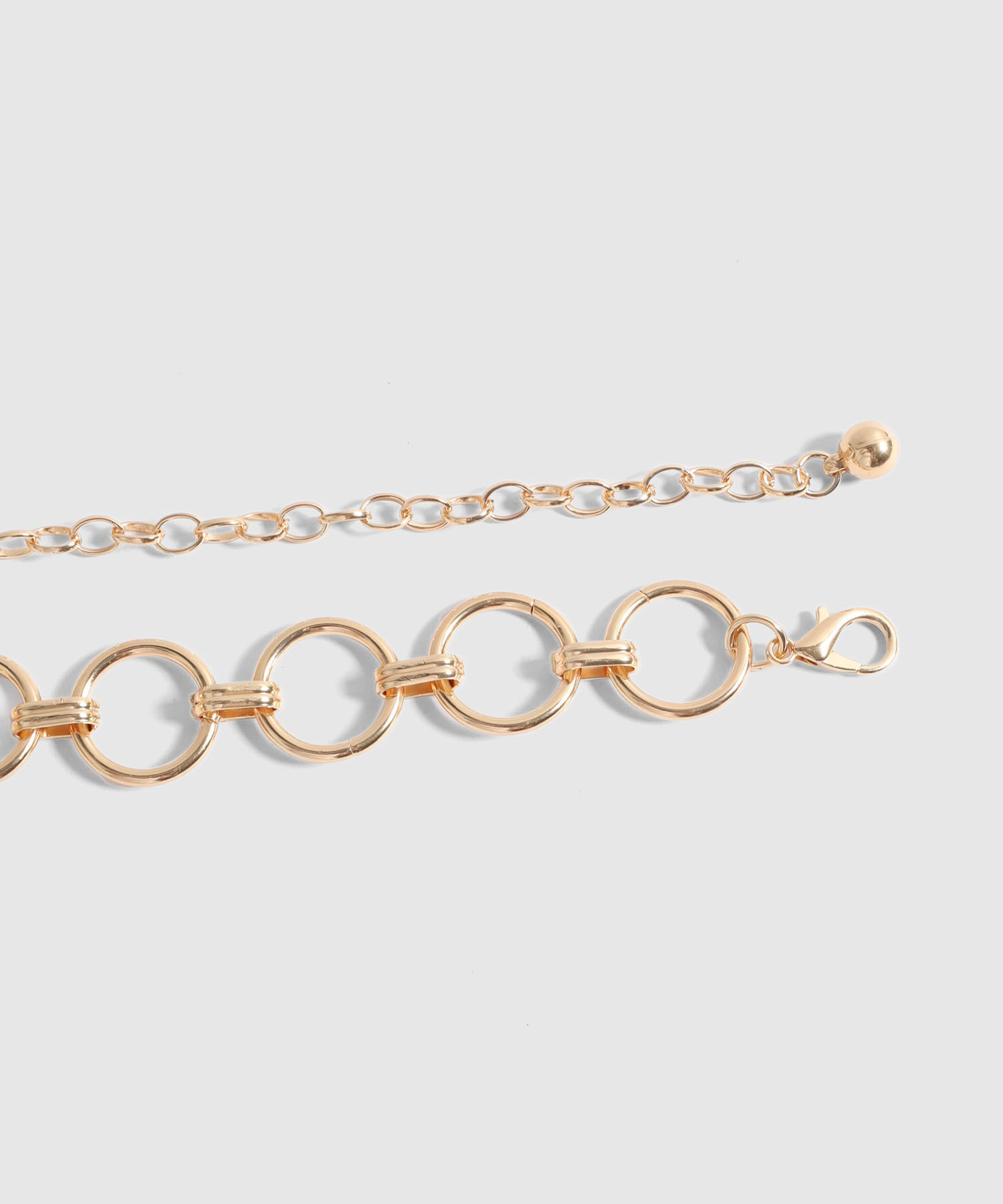 Cintur&oacute;n De Cadena Con Eslabones Circulares