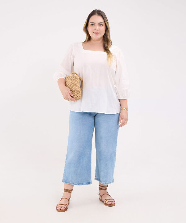 Blusa Escote Cuadrado image number null