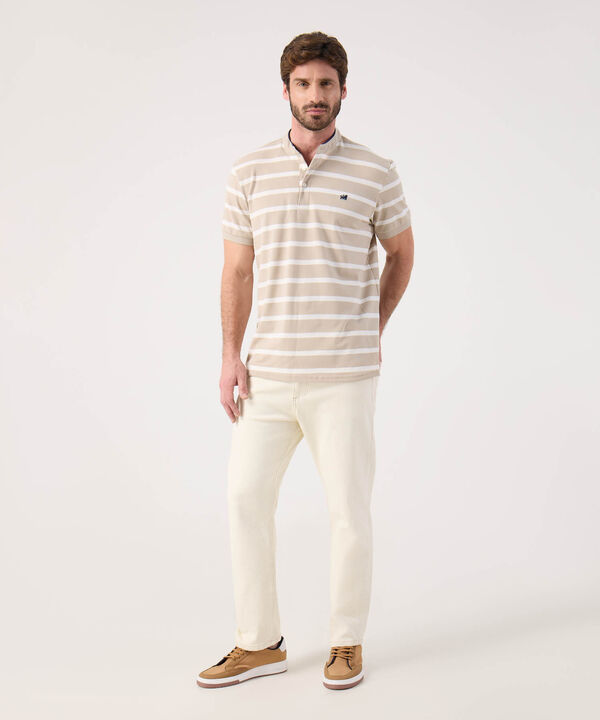 Polo Cuello Mao A Rayas 