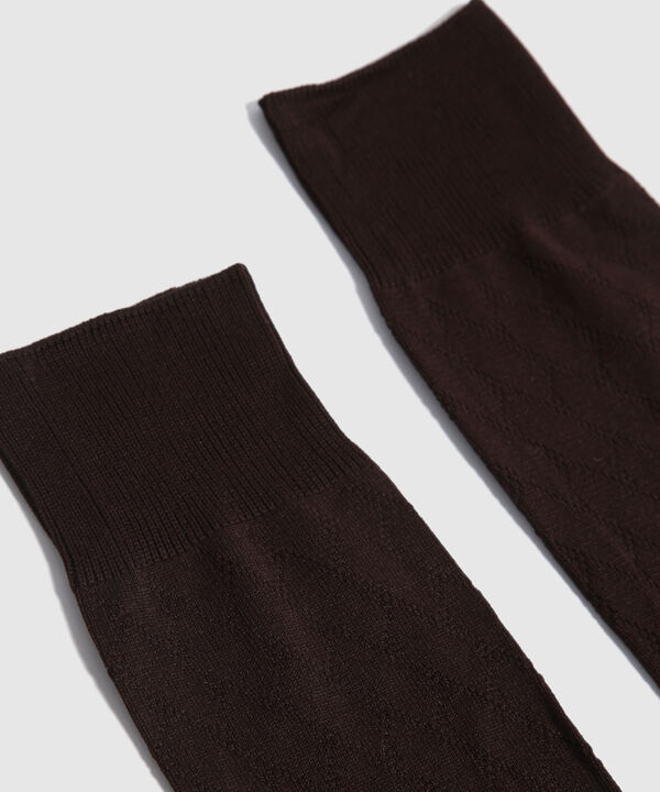 Medias Nylon Con Dise&ntilde;o