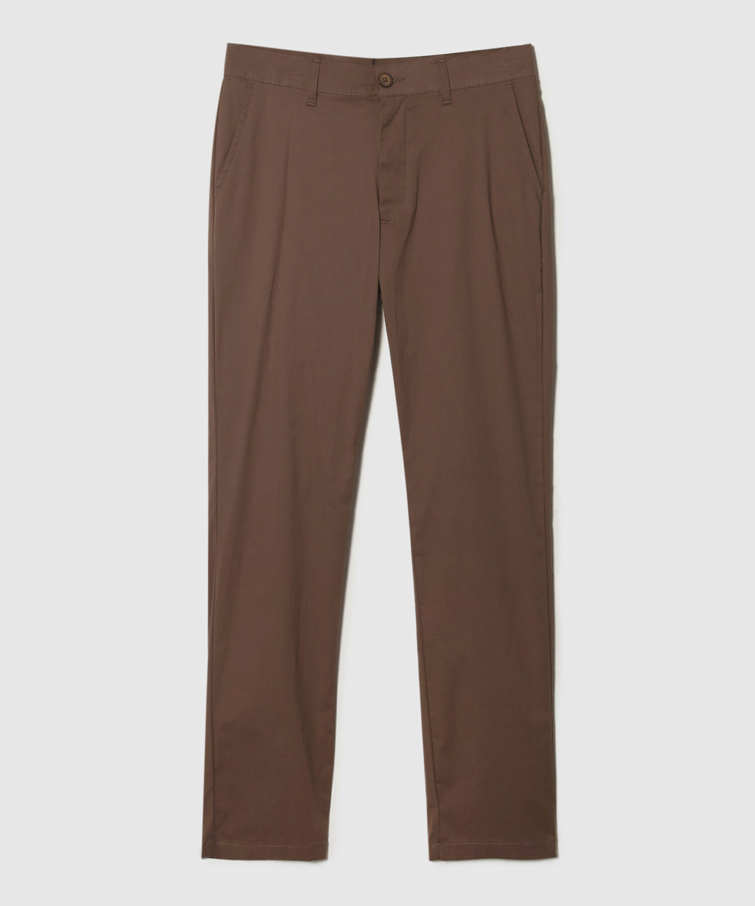 Pantalón Chino Unicolor Con Silueta Slim Fit