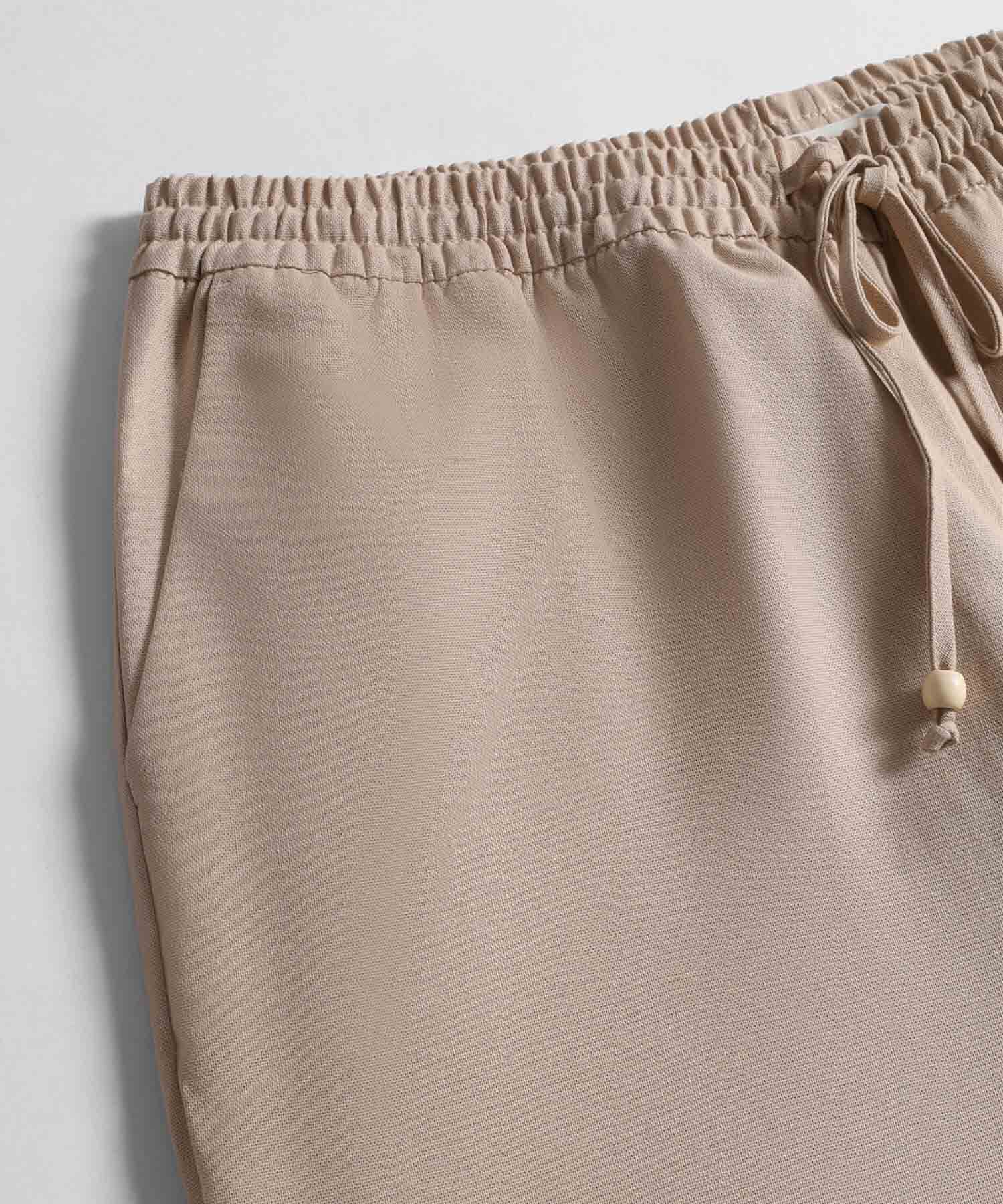 Pantalón Fluido con Elástico y Cordón Para Mujer Curvy