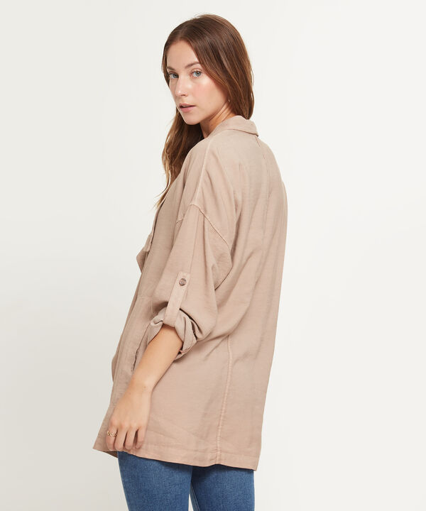 Chaqueta Unicolor Con Charretera image number null