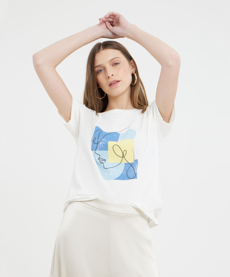 Camiseta Manga Corta Corrida Con Screen En Frente
