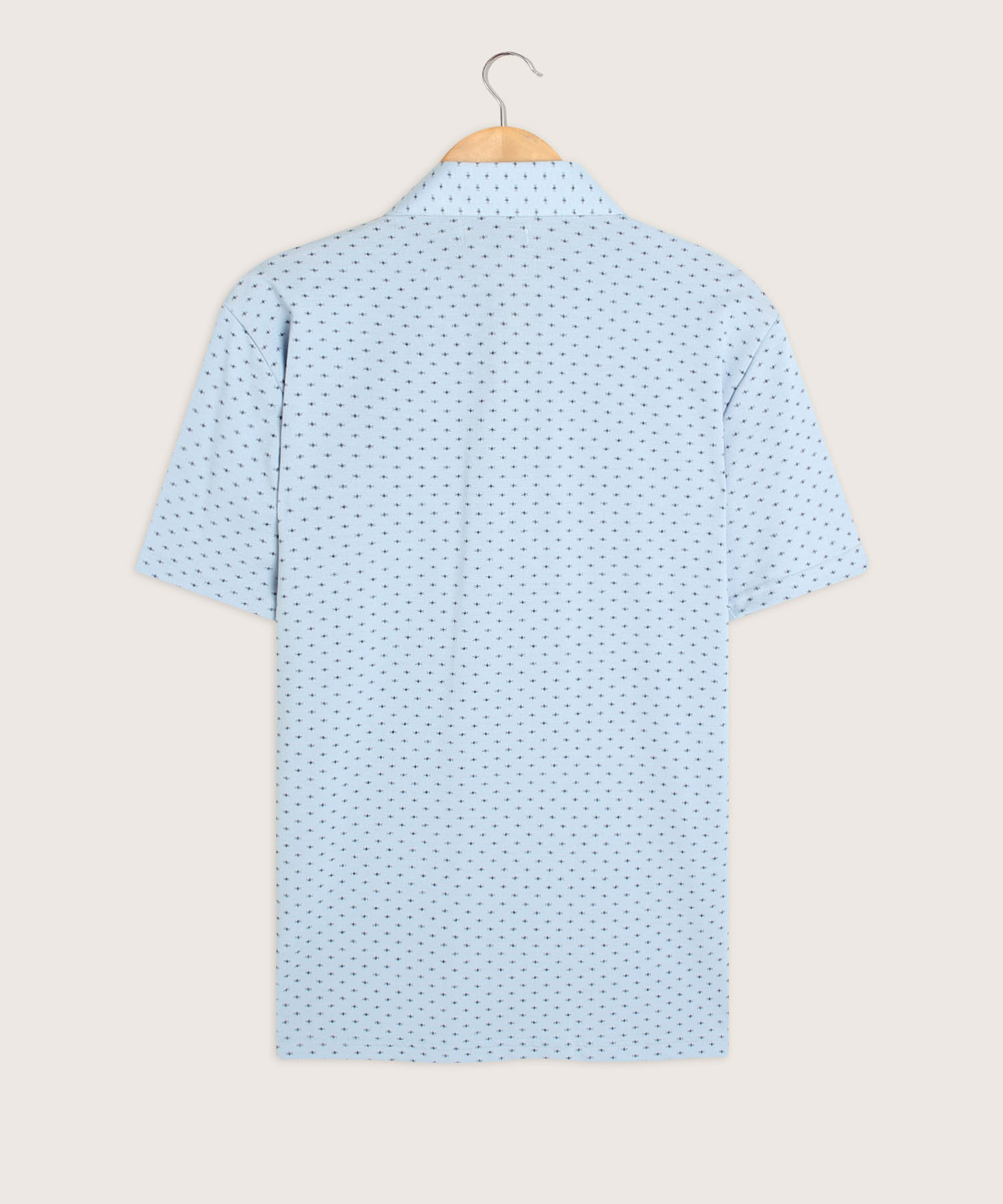 Polo Estampada Cuello Duro