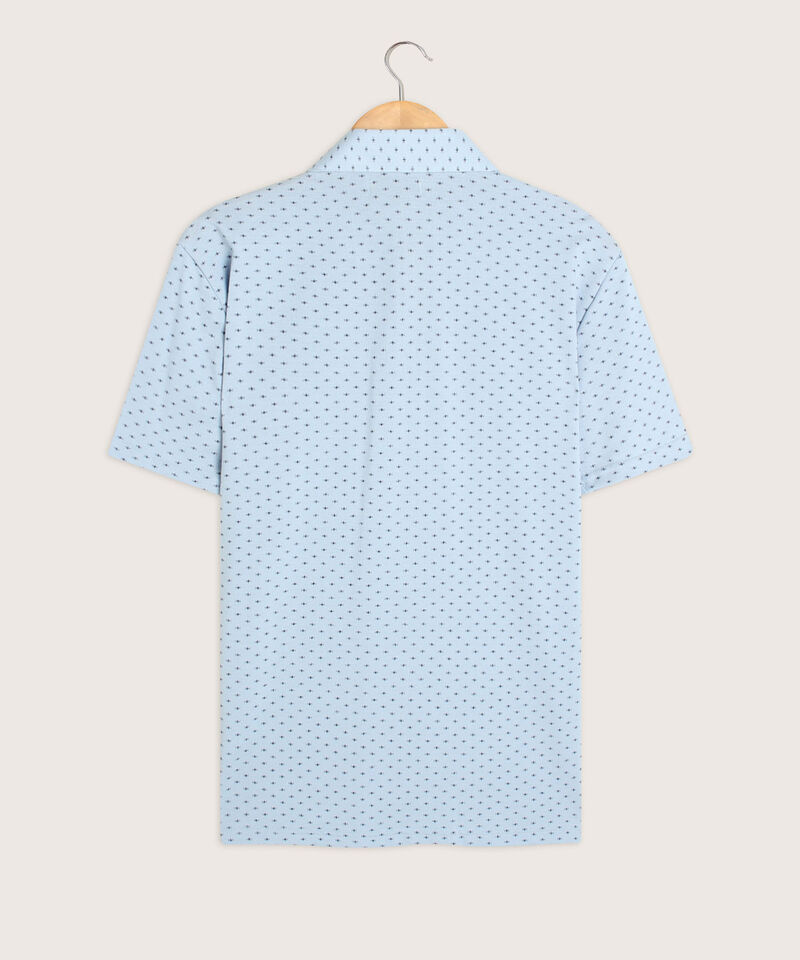Polo Estampada Cuello Duro