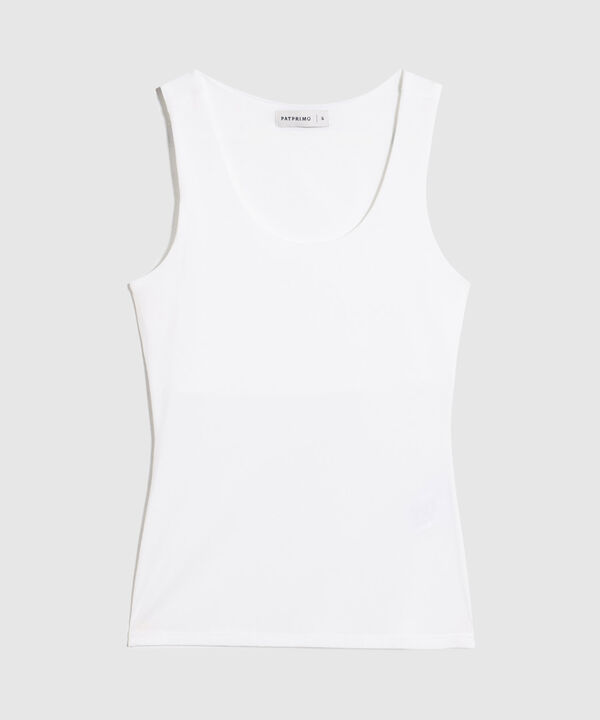 Camiseta B&aacute;sica De Manga Sisa Para Mujer image number null