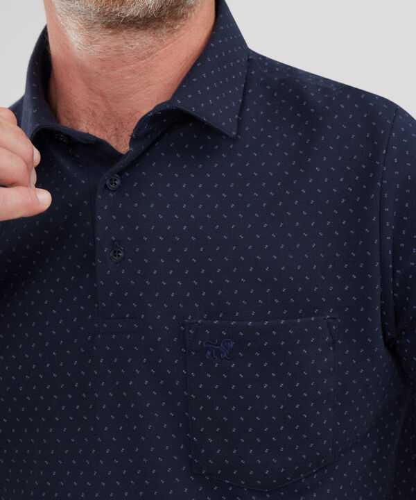 Polo Cuello Maquina Estampada Con Bolsillo image number null