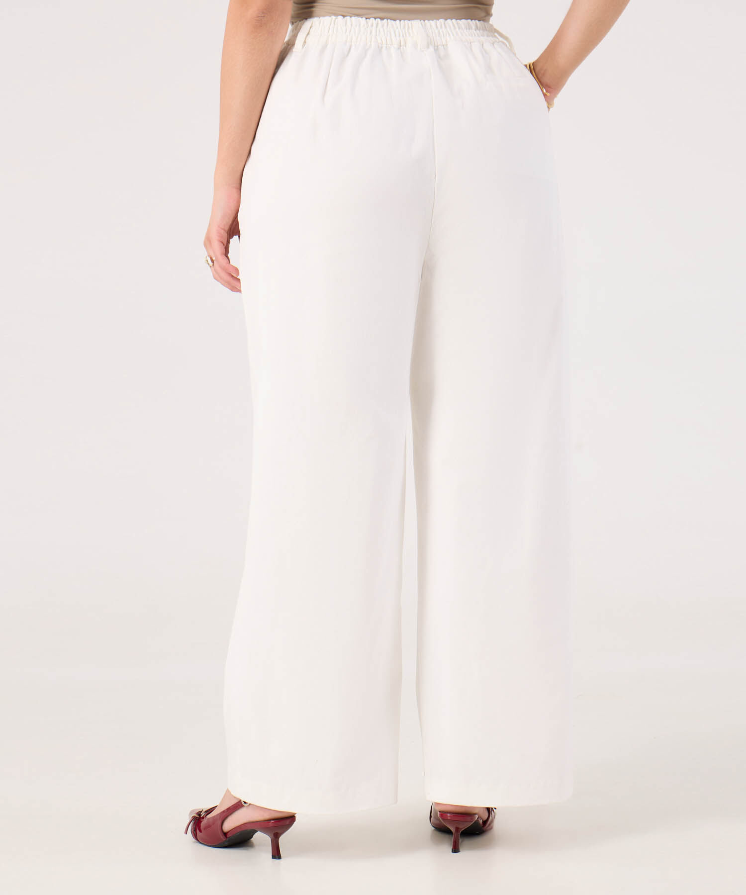 Pantalon Unicolor Para Mujer