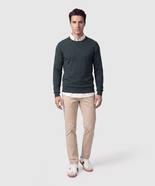 Camisa Manga Corta Unicolor Para Hombre