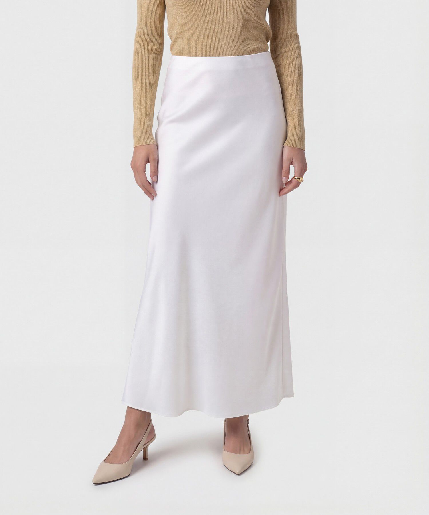 Falda Maxi Fluida con Pretina Interna para Mujer