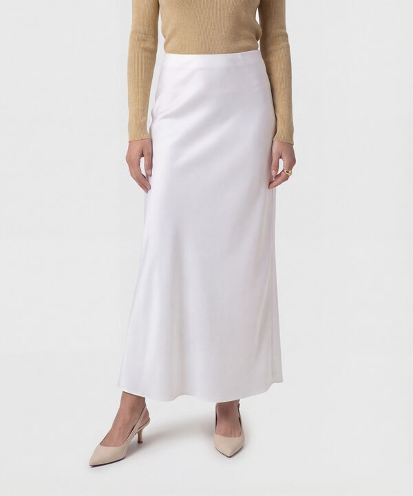 Falda Maxi Fluida con Pretina Interna para Mujer image number null