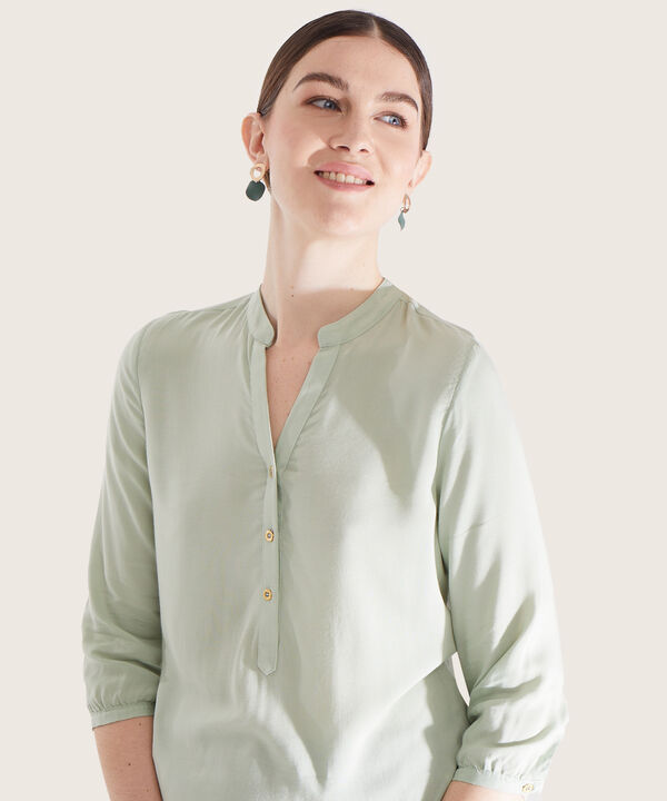 Blusa Manga 3/4 Unicolor