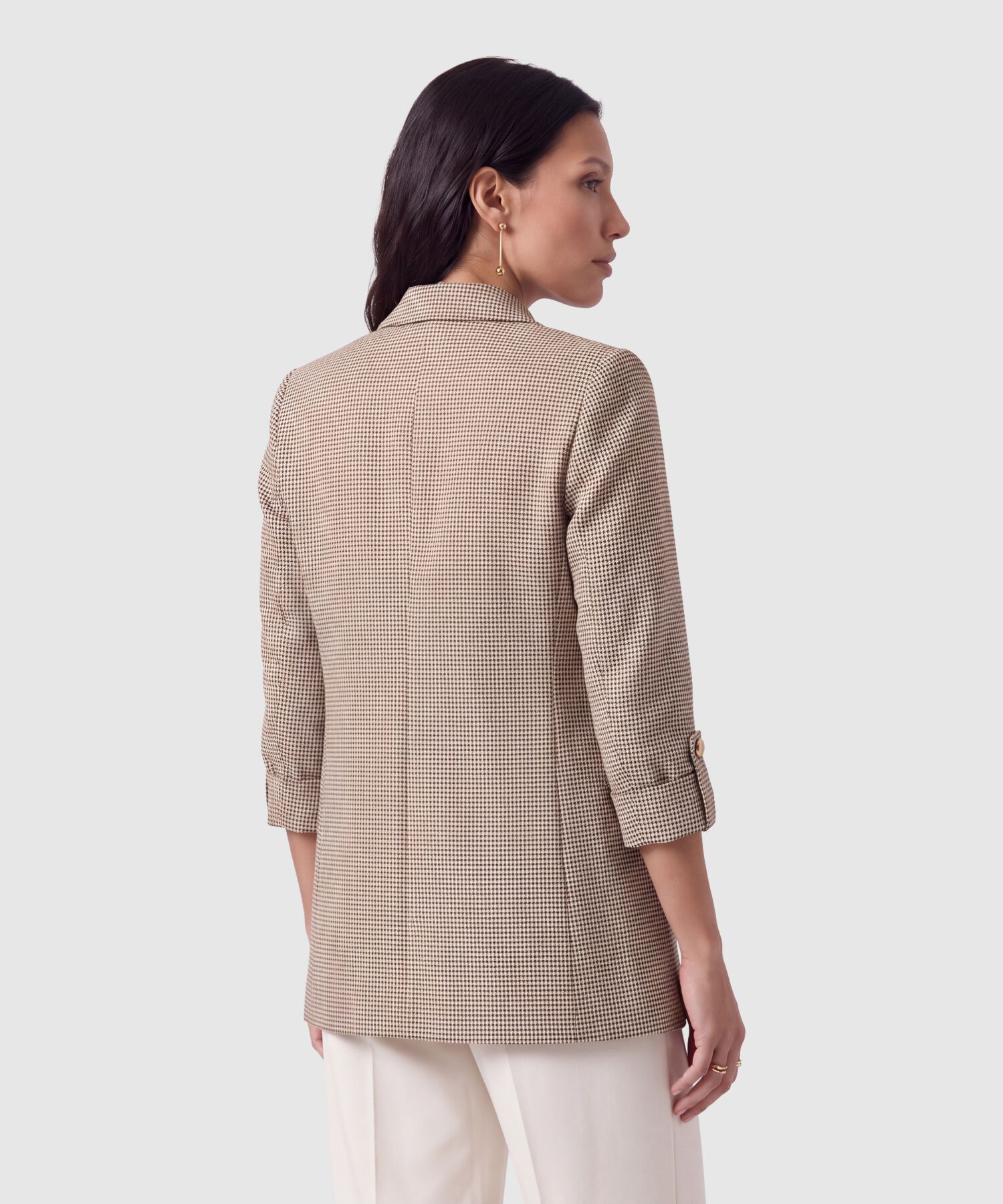 Blazer Manga Larga Con Bot&oacute;n Para Mujer