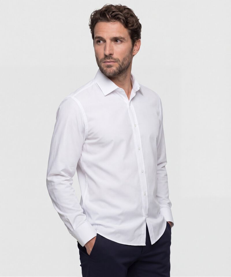 Camisa Non Iron Manga Larga Sin Bolsillo