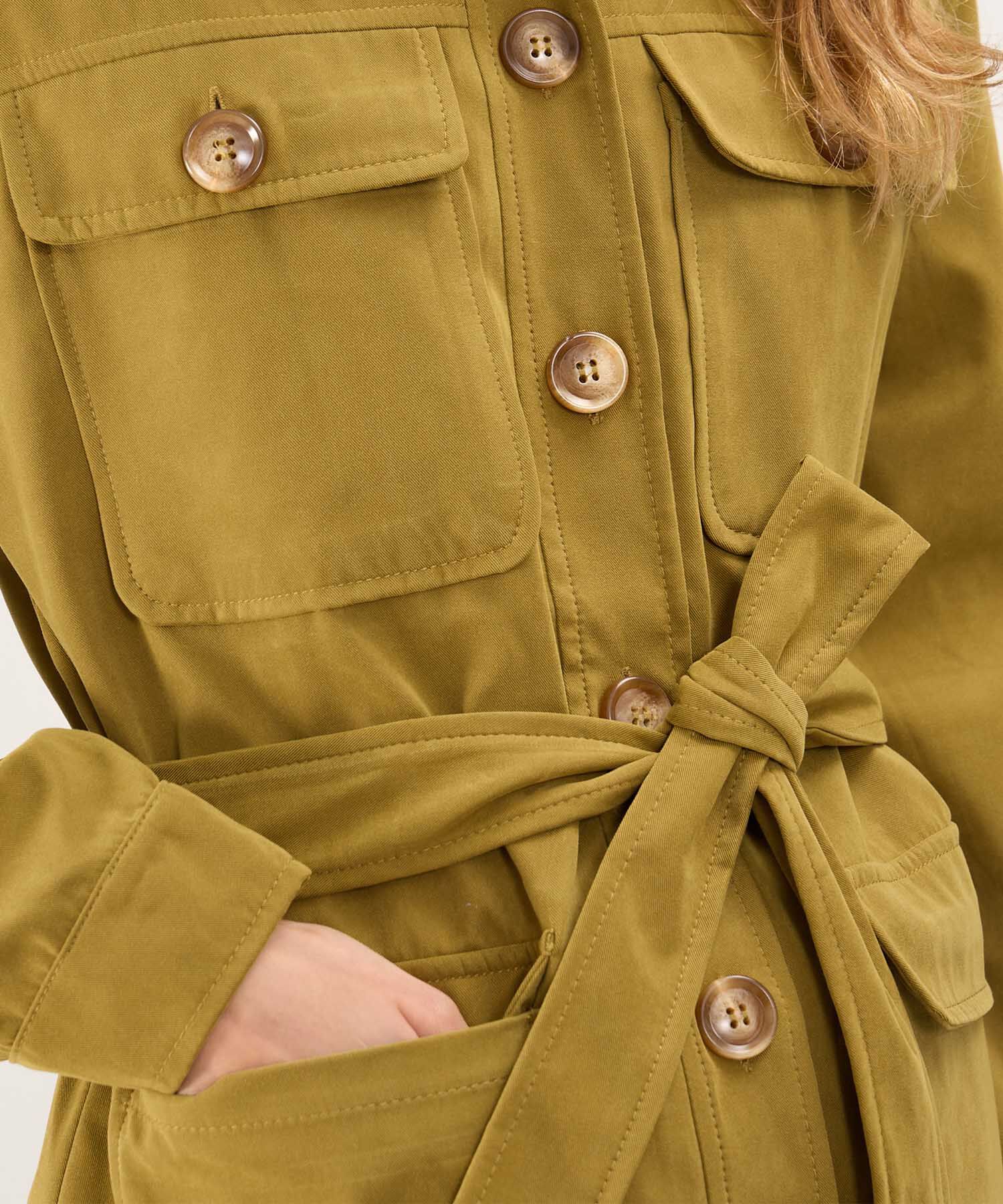 Chaquetas con cinturon mujer online