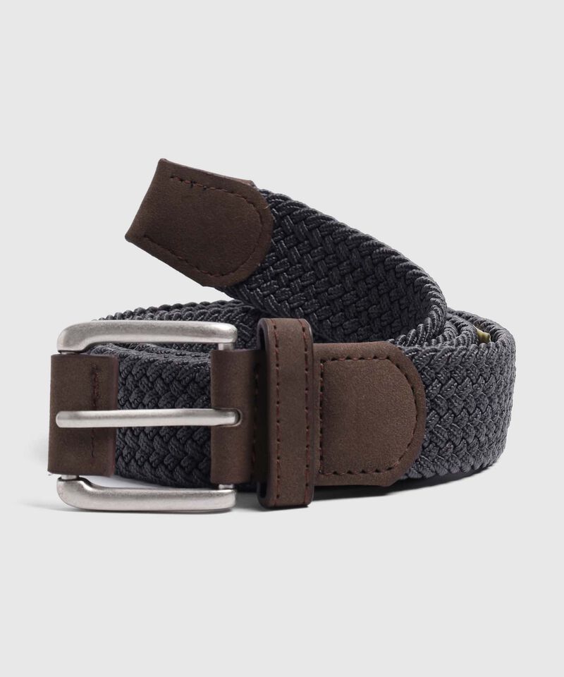 Cinturón Trenzado Elástico Diseño Compacto Para Hombre