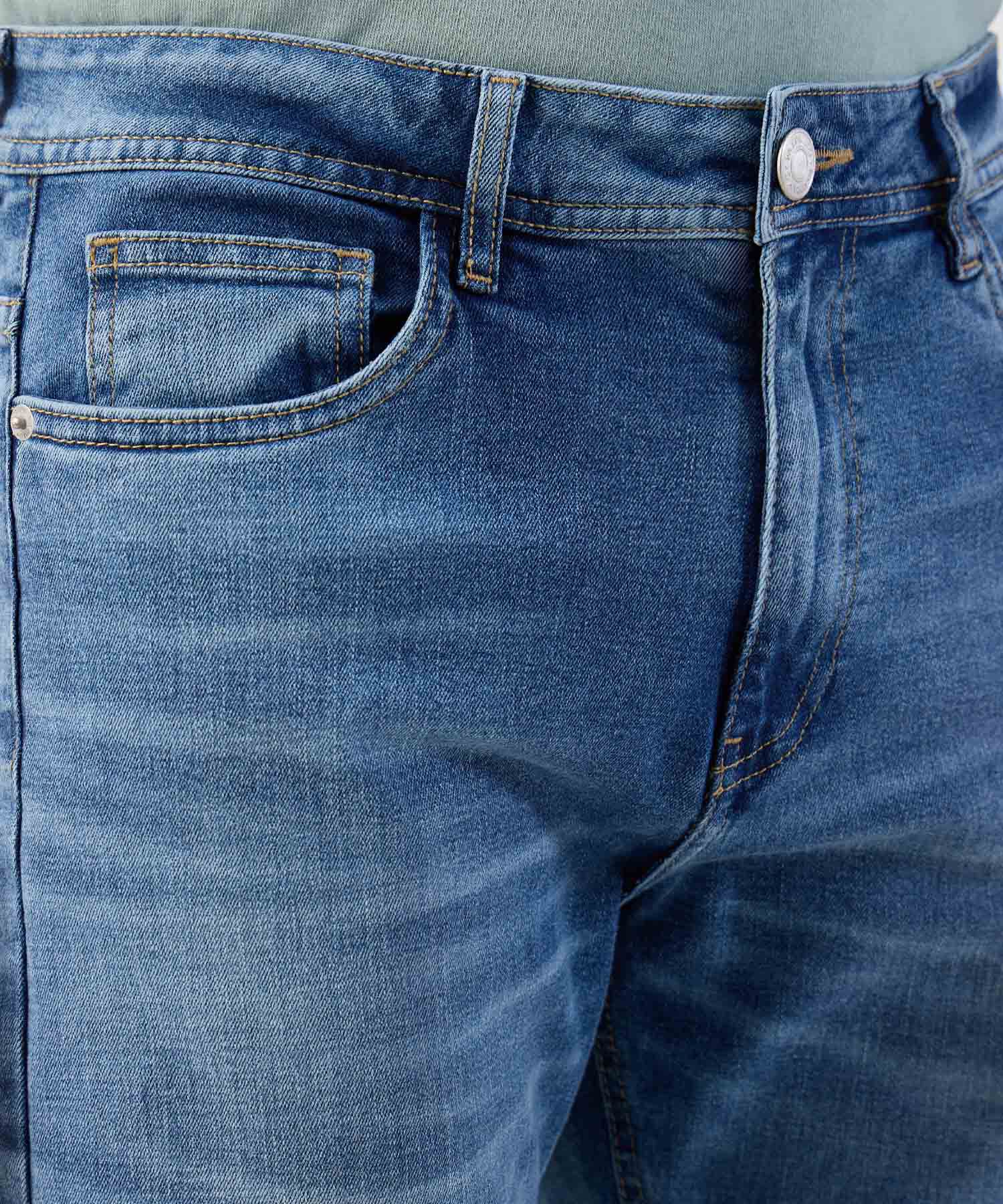 Jean de Diseño Clásico y Corte Recto Para Hombre