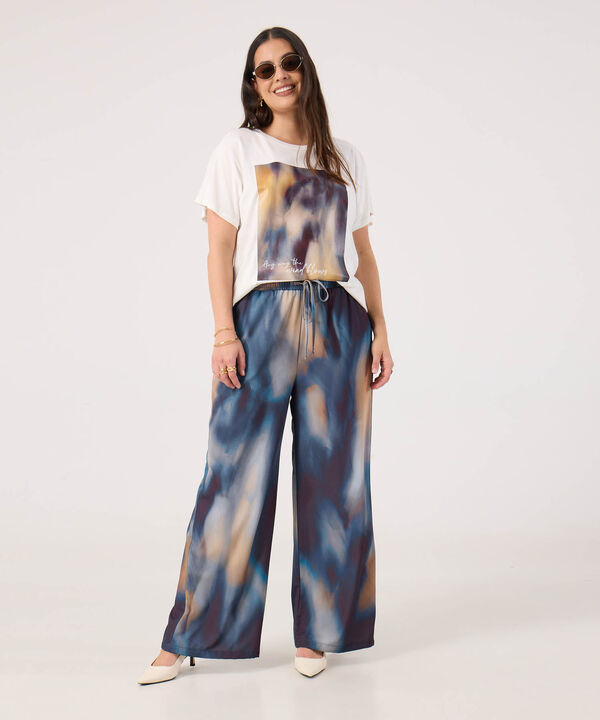 Pantalon Estampado Para Mujer image number null
