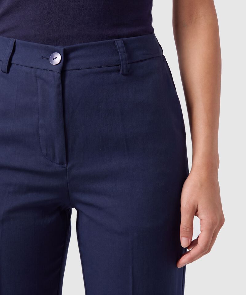 Pantal&oacute;n Bota Ancha Tiro Alto Para Mujer
