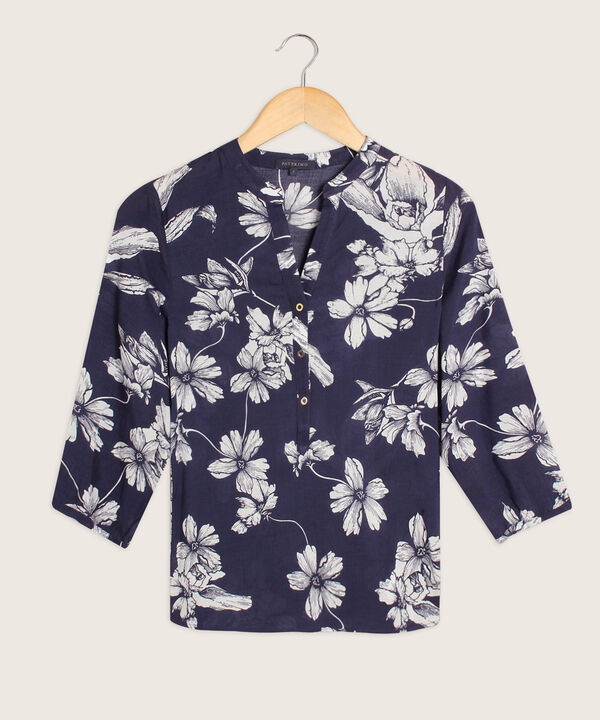 Blusa Manga 3/4 Estampada
