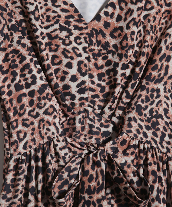 Vestido Estampado, Escote En V image number null