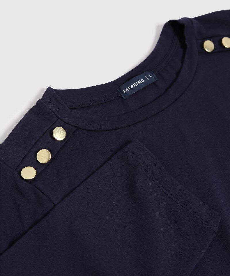 Camiseta Unicolor Con Detalle 