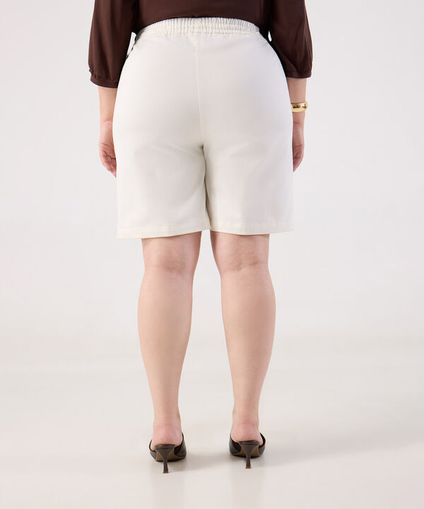 Bermuda con Cintura El&aacute;stica para Mujer Curvy