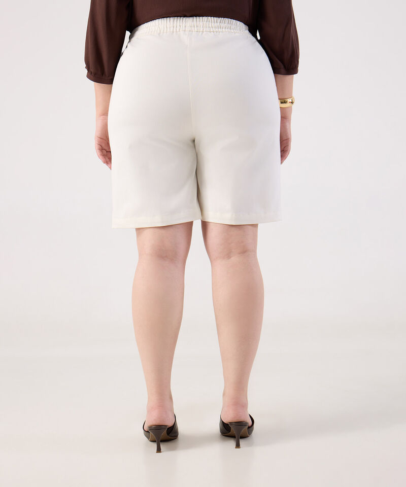 Bermuda con Cintura El&aacute;stica para Mujer Curvy