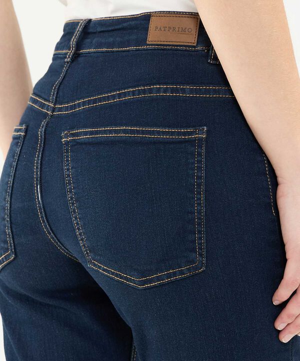 Jeans Straight Tono Negro