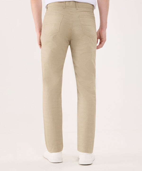 Pantalón Regular Efecto Rústico