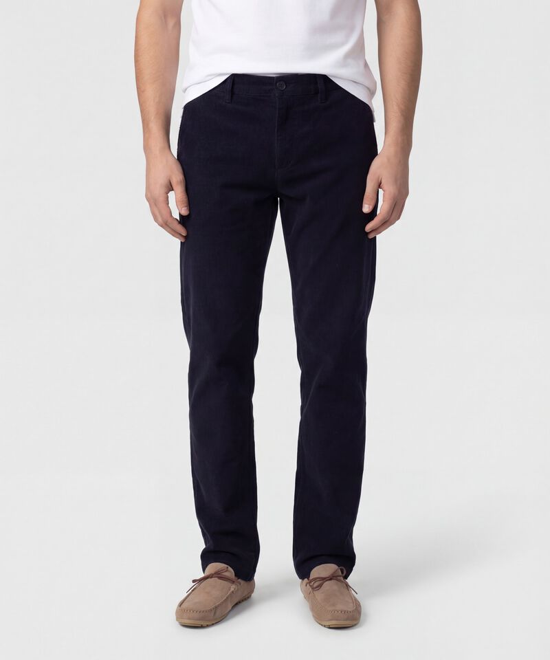 Pantalon Unicolor En Pana