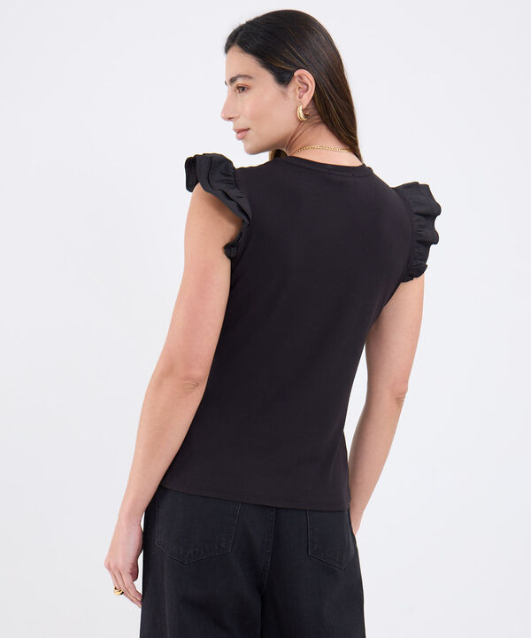 Camiseta Manga Sisa Con Boleros