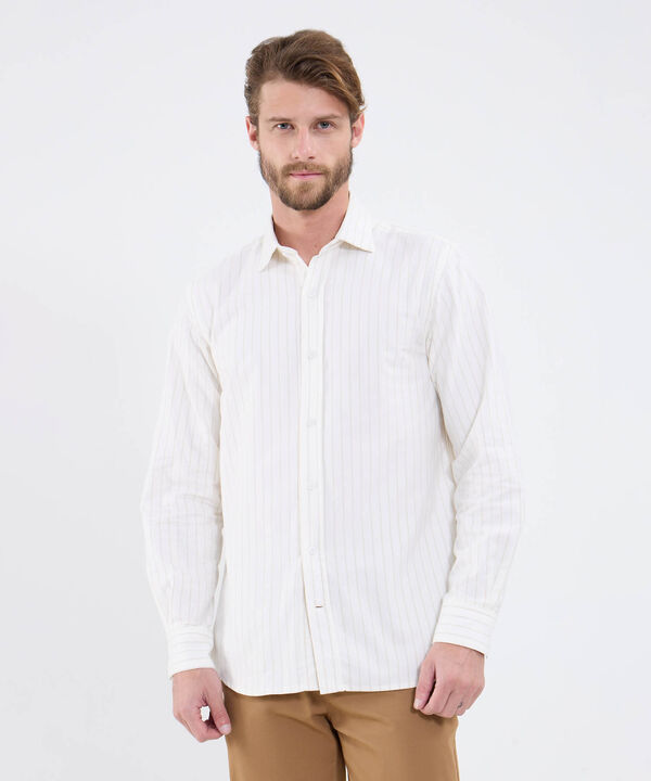 Camisa Con Estampado A Rayas image number null