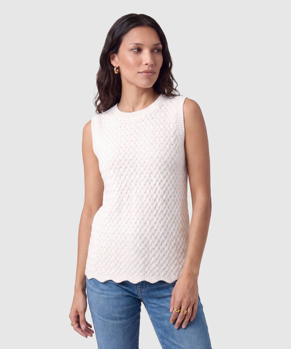 Camiseta Sisa Tejida Texturizada Para Mujer image number null