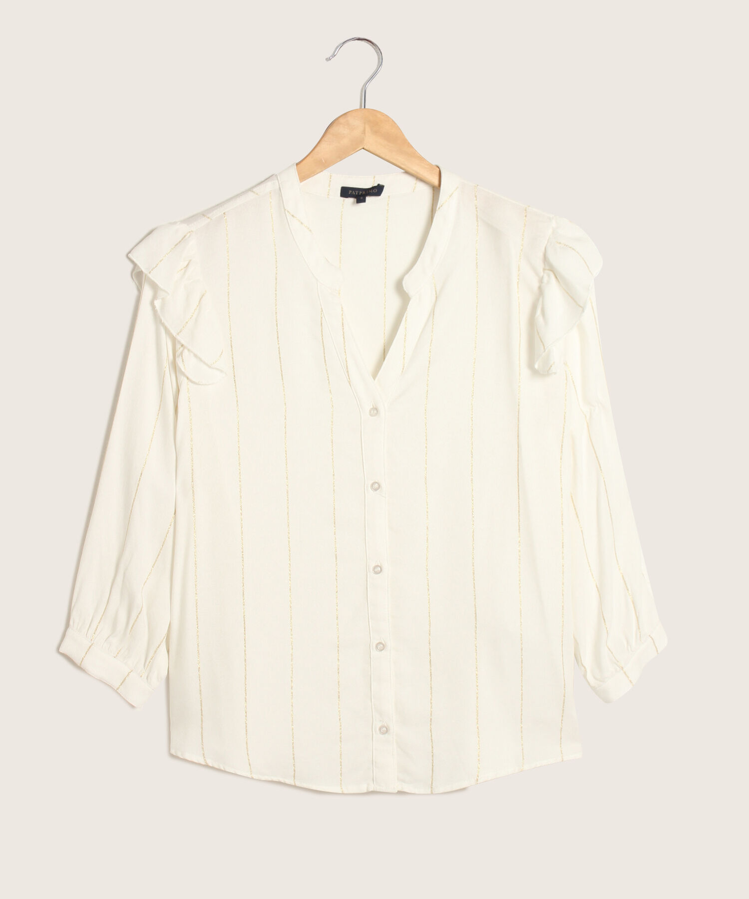 Blusa Prete&ntilde;ida Con Lurex  Manga 3/4