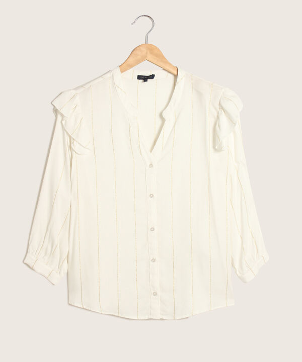 Blusa Prete&ntilde;ida Con Lurex  Manga 3/4