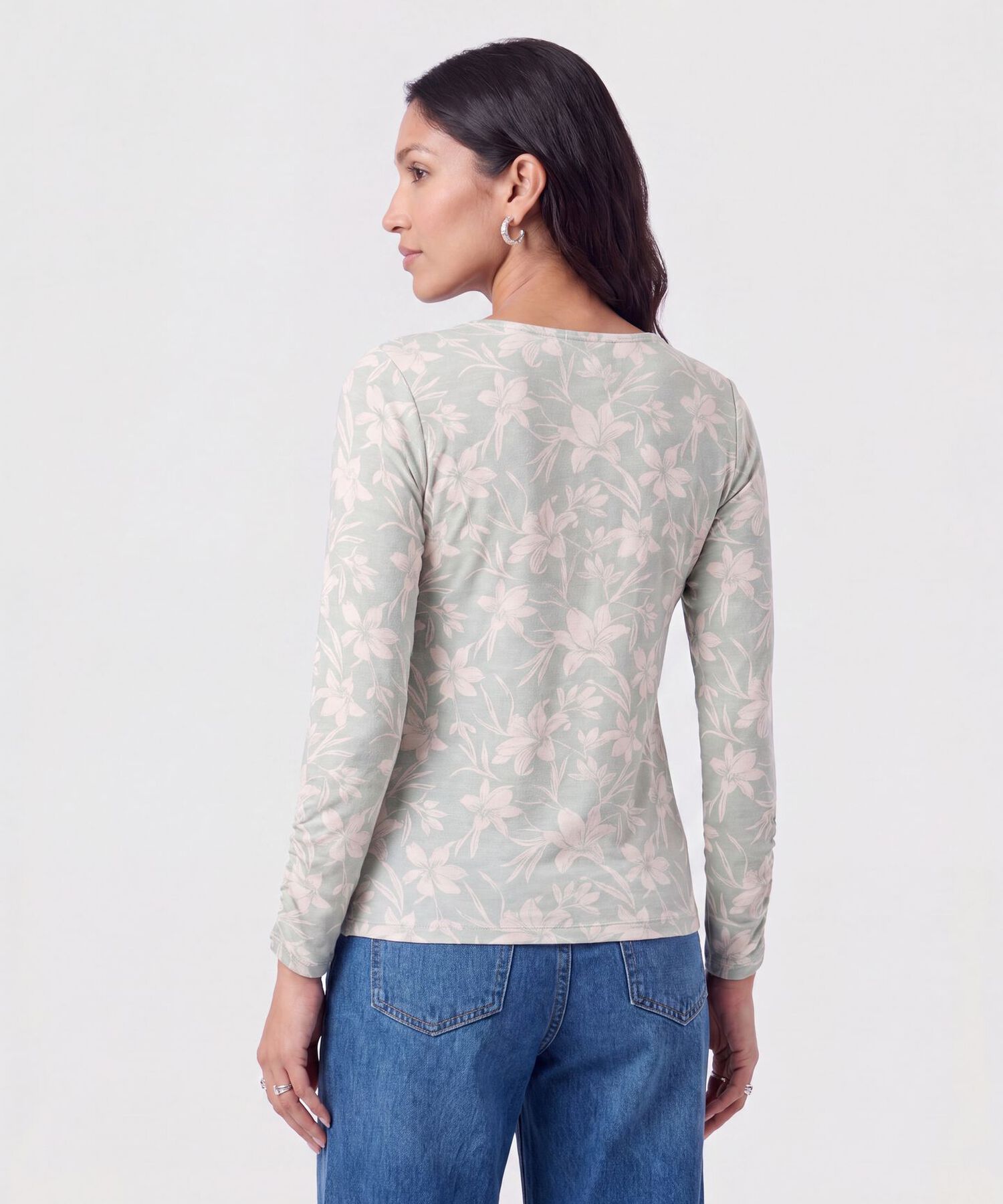 Camisetamanga Larga Estampada 