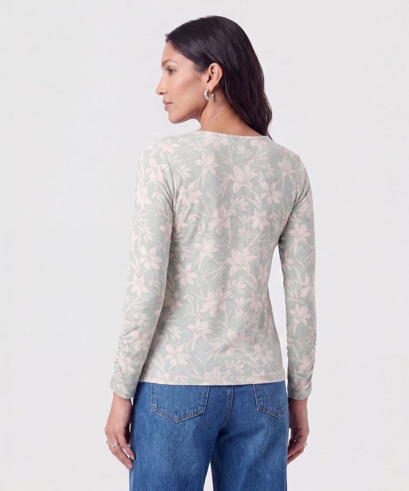 Camisetamanga Larga Estampada 