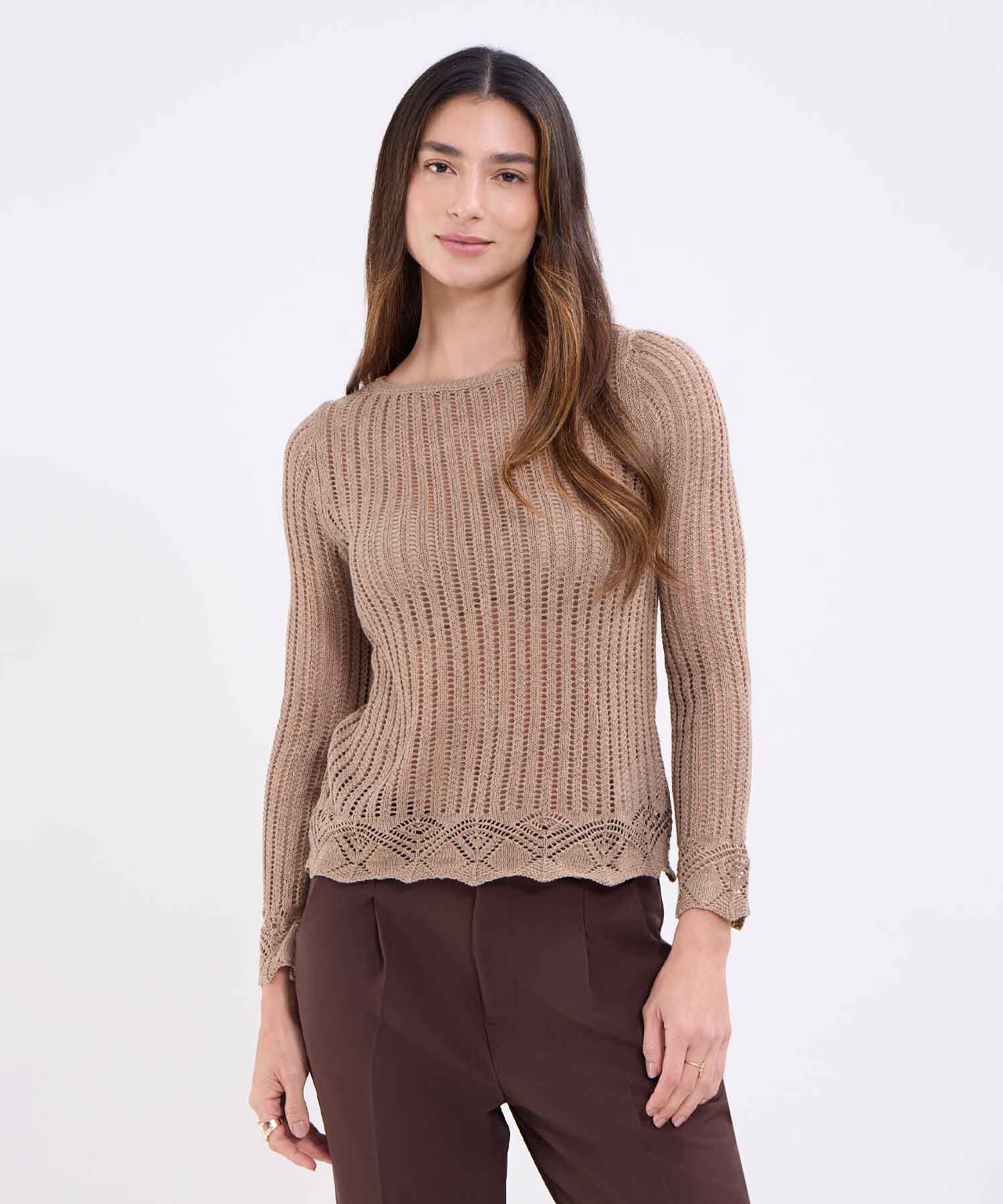 Saco unicolor para mujer