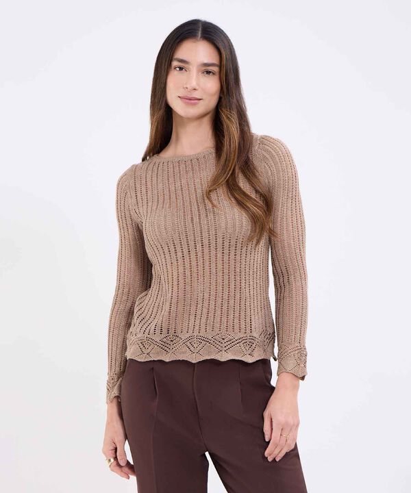 Saco unicolor para mujer image number null