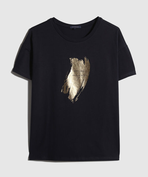 Camiseta Manga Corta Corrida Con Screen En Frente